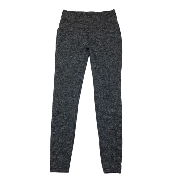 Athleta Herringbone Leggings w Side Pockets Black - Picture 2 of 12